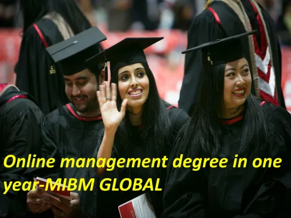 online management degree in one year mibm global