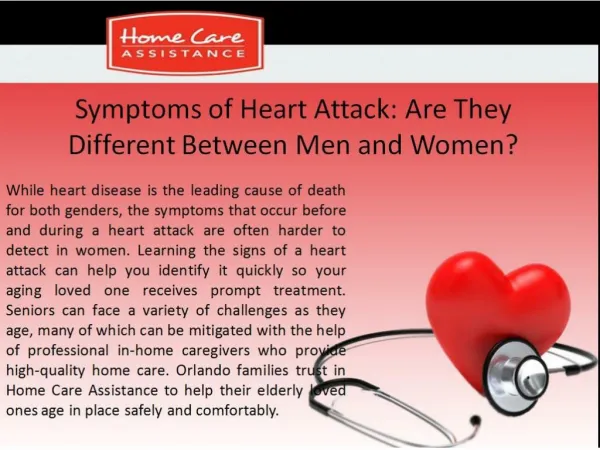 Symptoms of Heart Attack Are They Different Between Men and Women