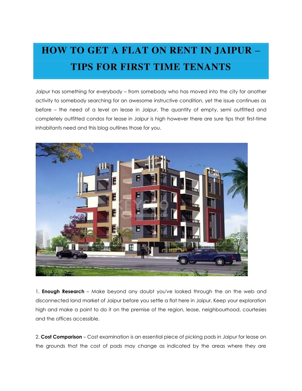 how to get a flat on rent in jaipur