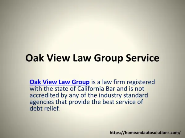 Oak View Law Group Service