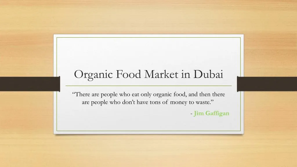 organic food market in dubai