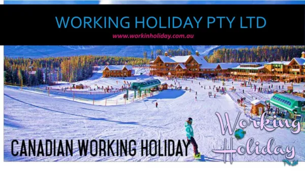 Canada Working Holiday Visa - Workinholiday