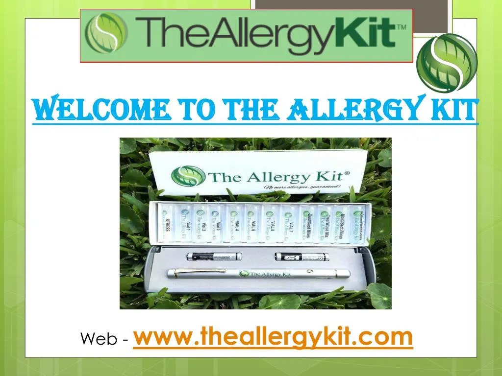 welcome to the allergy kit