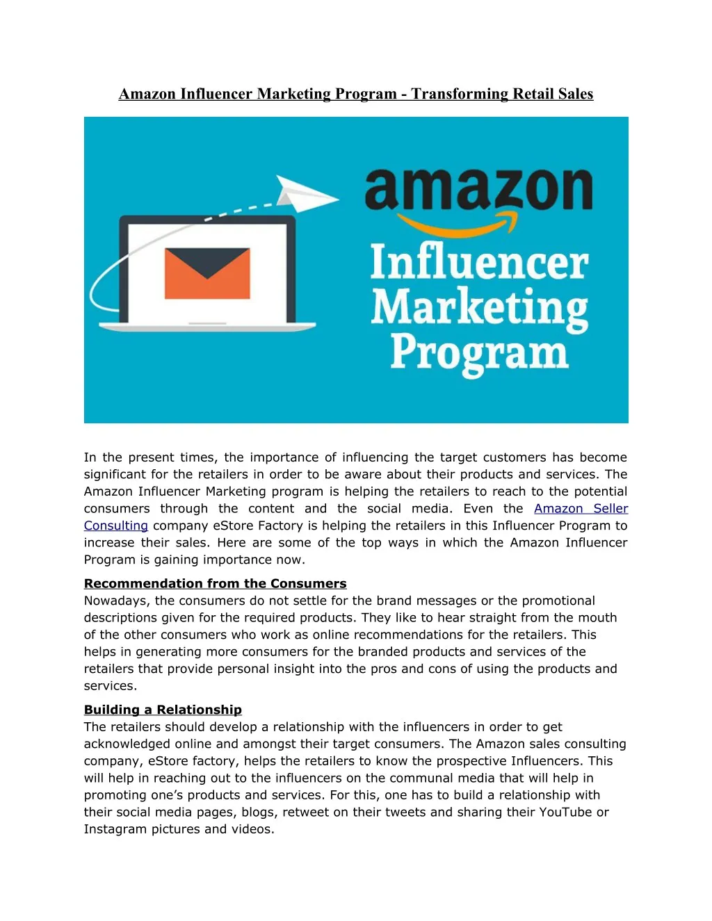 amazon influencer marketing program transforming