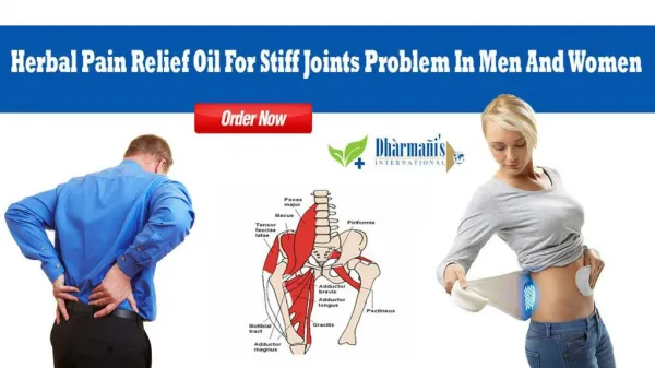 Herbal Pain Relief Oil For Stiff Joints Problem In Men And Women