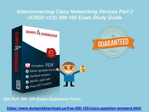 Exact Cisco 200-105 Exam Question - 200-105 Braindumps PDF Dumps4Download