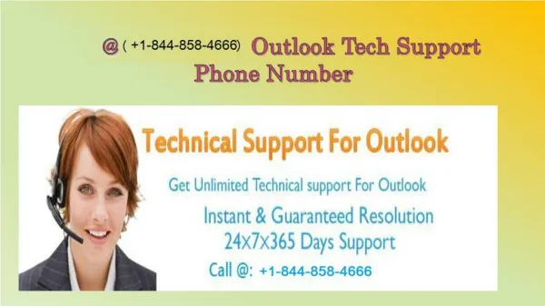 Outlook Not Working, Contact Now 1-844-858-4666