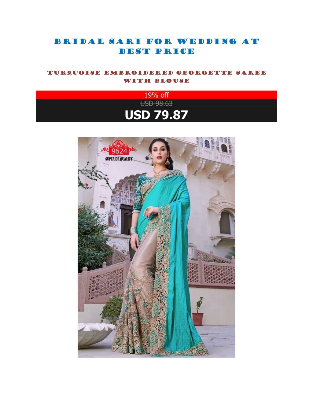 bridal sari for wedding at best price
