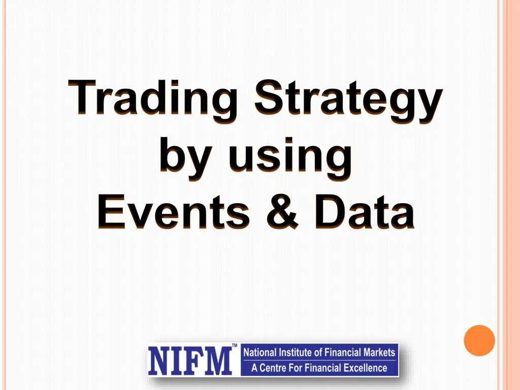trading strategy by using events data