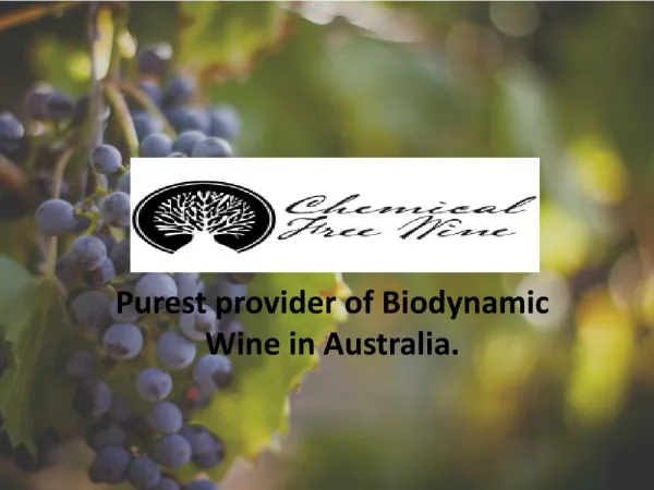 Organic Red Wine Australia
