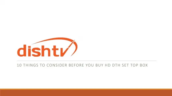 10 things to consider before you buy hd dth set top box