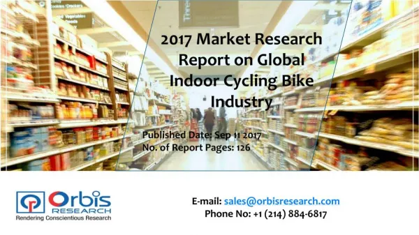 Global Indoor Cycling Bike Market Report 2017