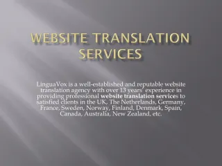Website Translation Services - slide 1