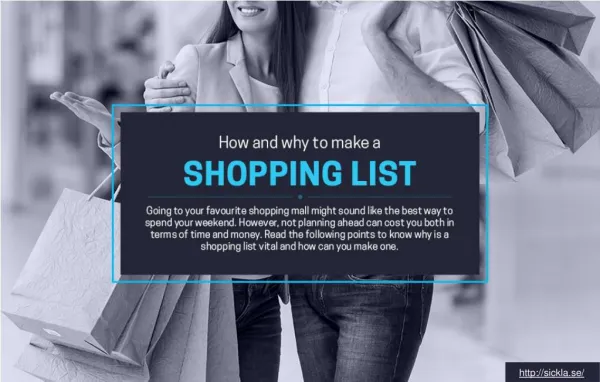 Why Making a List before Visiting a Mall Is Important