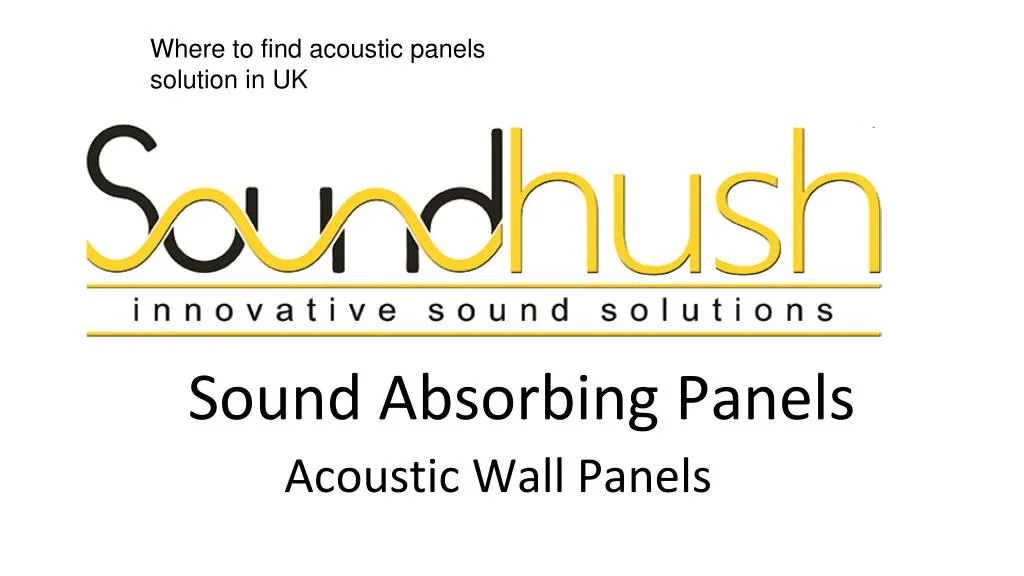 sound absorbing panels