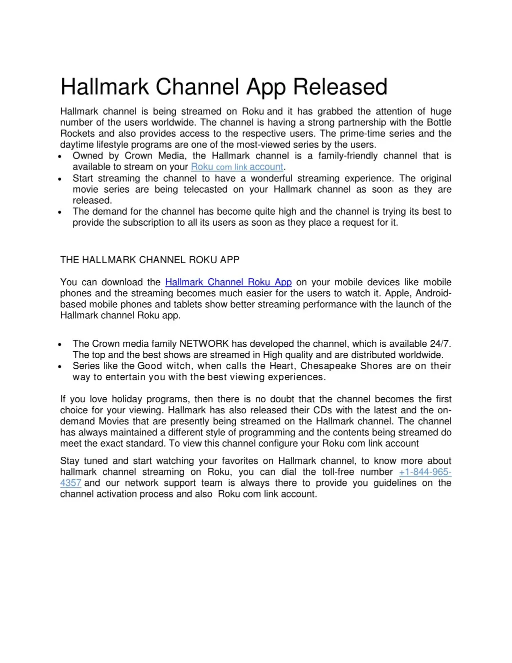 hallmark channel app released