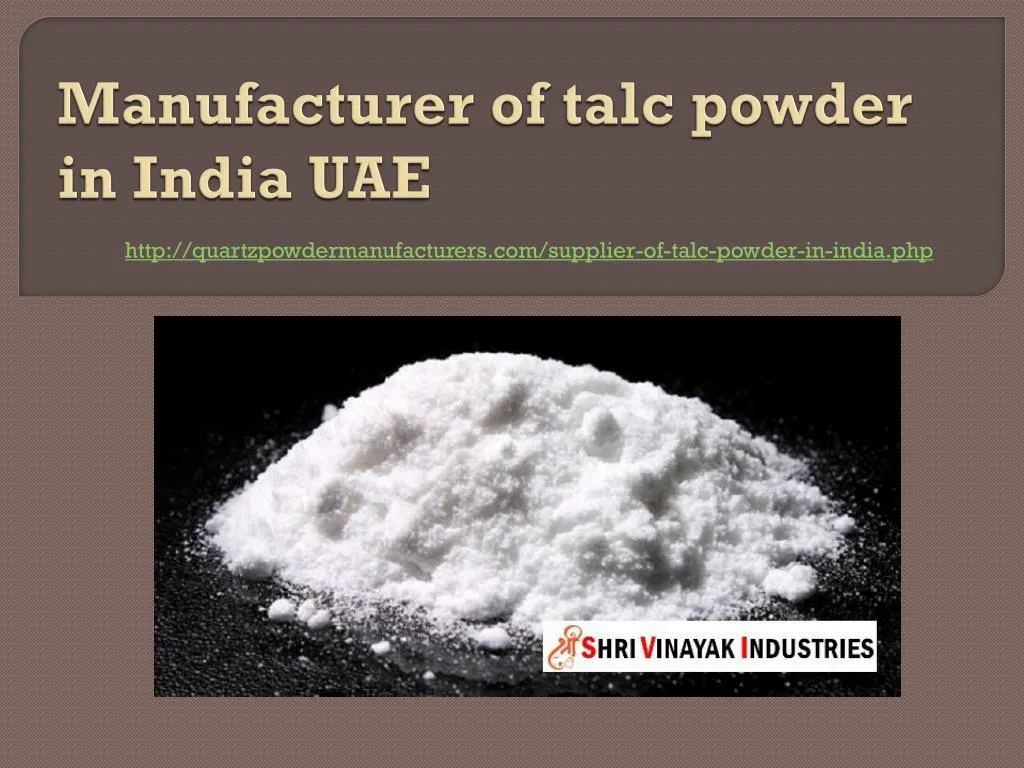 manufacturer of talc powder in india uae