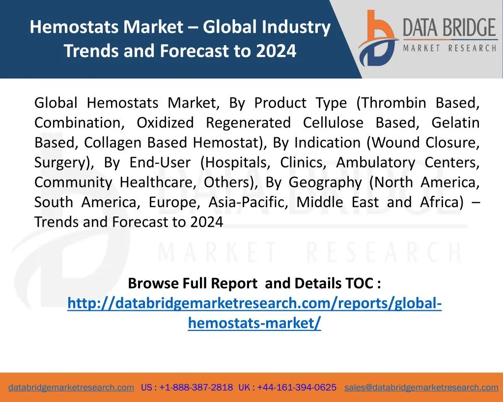 hemostats market global industry trends