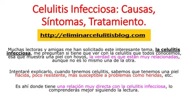 Celulitis Infecciosa: Causas, Síntomas y Tratamiento