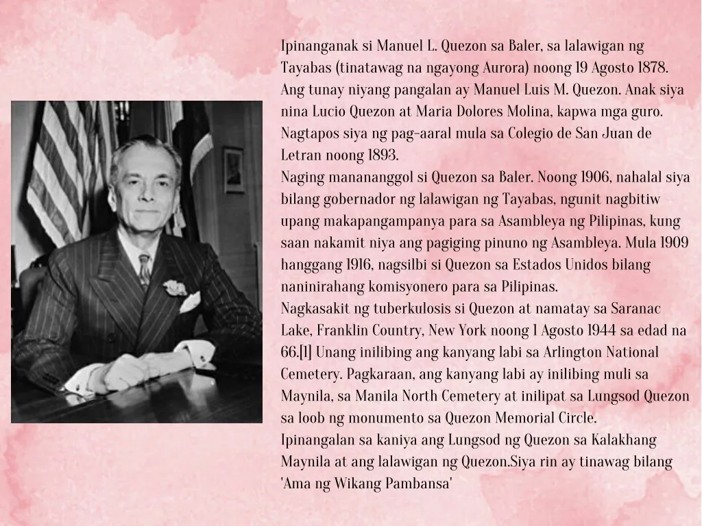 ipinanganak si manuel l quezon sa baler