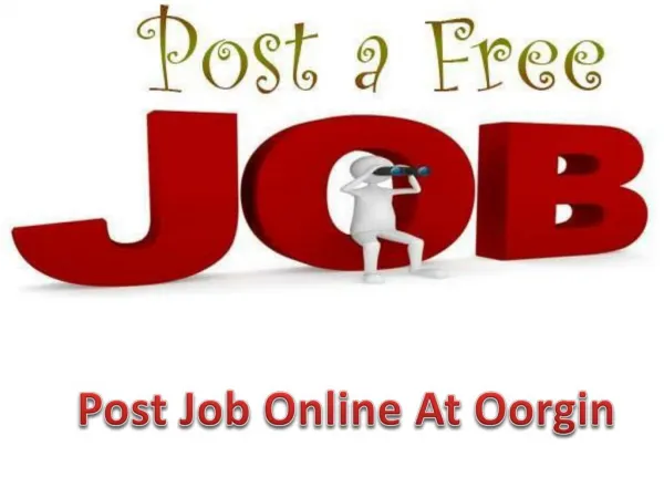 Post Free Job Online
