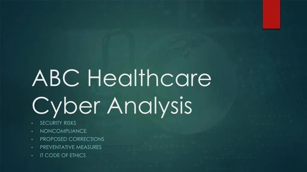 abc healthcare cyber analysis