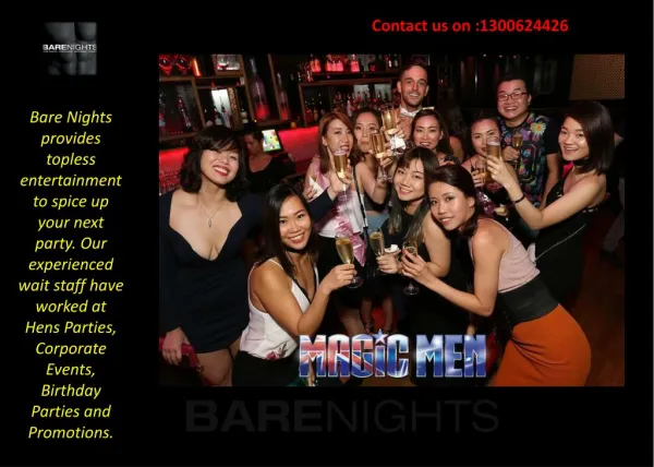 Hens Nights Packages and Bucks Parties