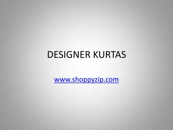 Designer Kurtas