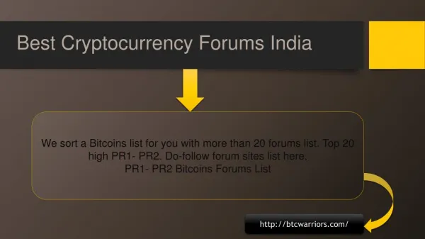 Best cryptocurrency forums india