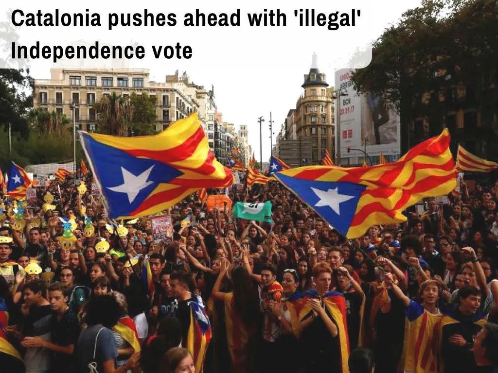 catalonia pushes ahead with illegal independence vote