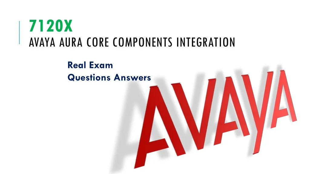 7120x avaya aura core components integration