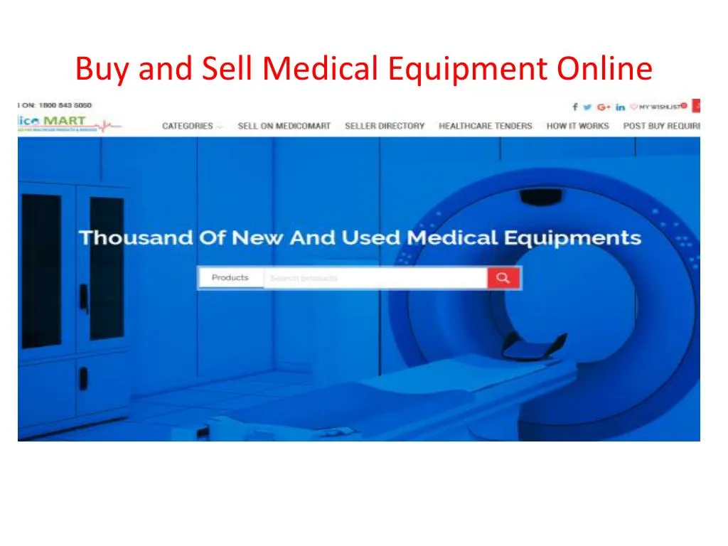 buy and sell medical e quipment o nline