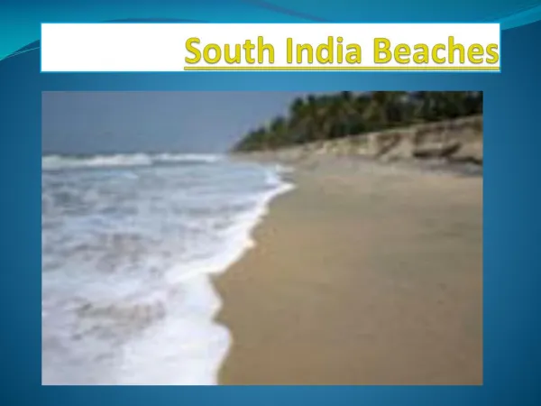 top beaches in South India