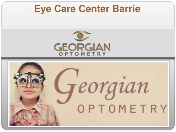 Advanced Eye Care Center in Barrie