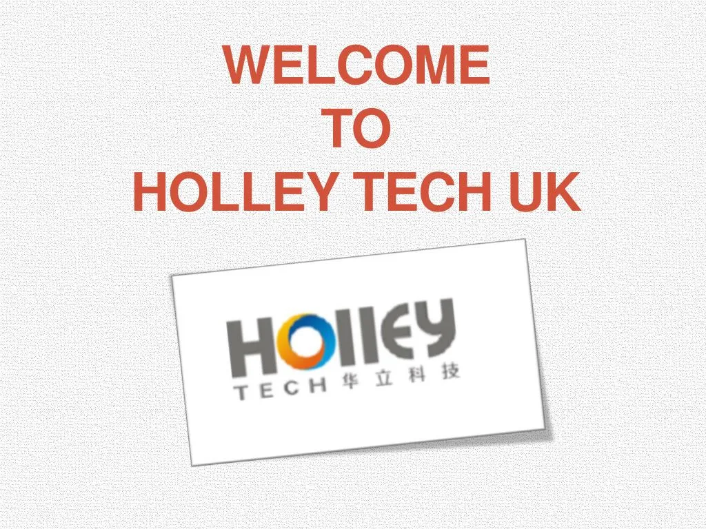 welcome to holley tech uk