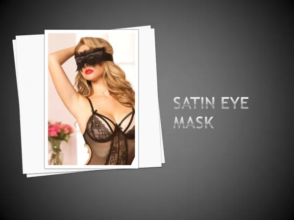 Cassinovas Satin Eye Mask