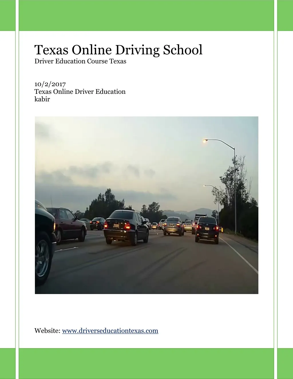 texas online driving school driver education