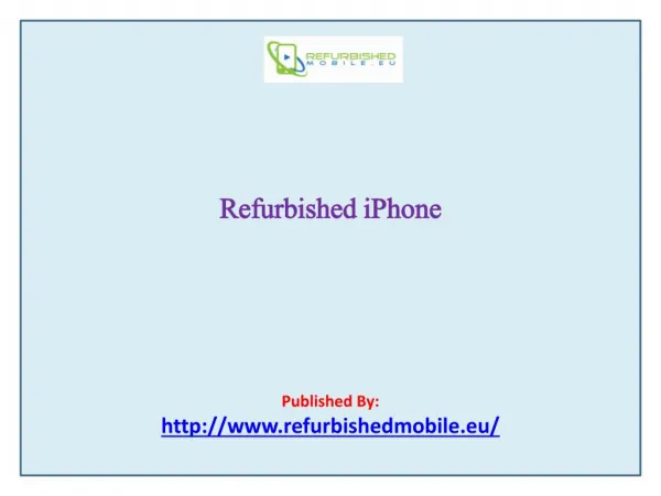 Refurbished iPhone