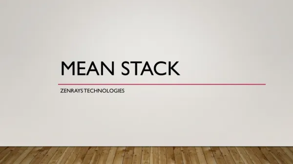 Best Mean Stack Training in Bangalore