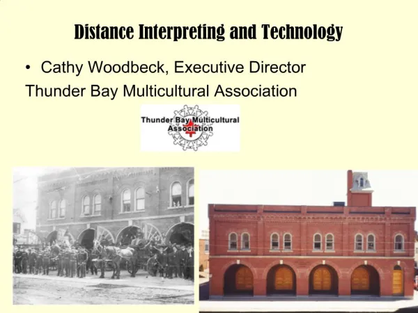 Distance Interpreting and Technology