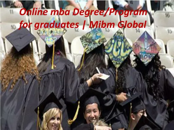 online mba degree program for graduates mibm