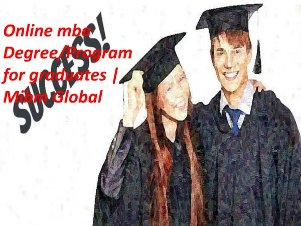 online mba degree program for graduates mibm