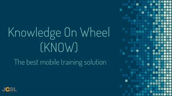 Knowledge on Wheel Vehicle :Best Mobile Training Solution