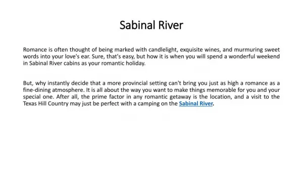 Sabinal River