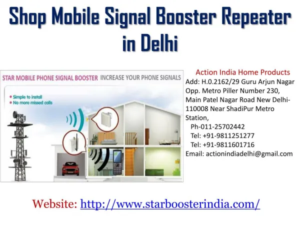 Shop Mobile Signal Booster Repeater in Delhi India
