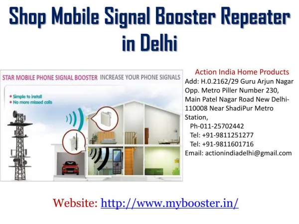 Shop Latest Mobile Signal Booster Repeater in Delhi India