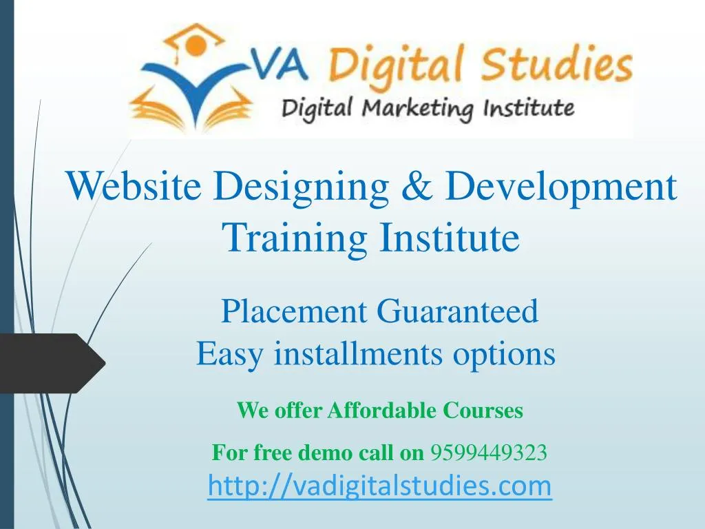website designing development training institute