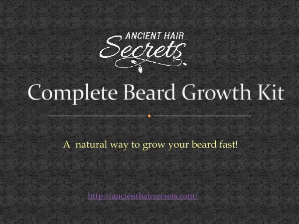 Best Beard Growth Products | Complete Beard Growth Kit