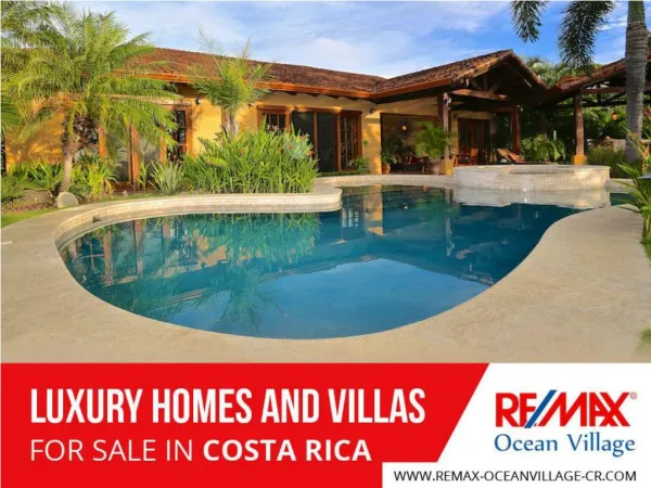 luxury homes and villas for sale in costa rica