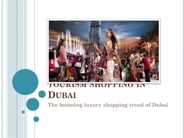 Tourism Shopping in Dubai